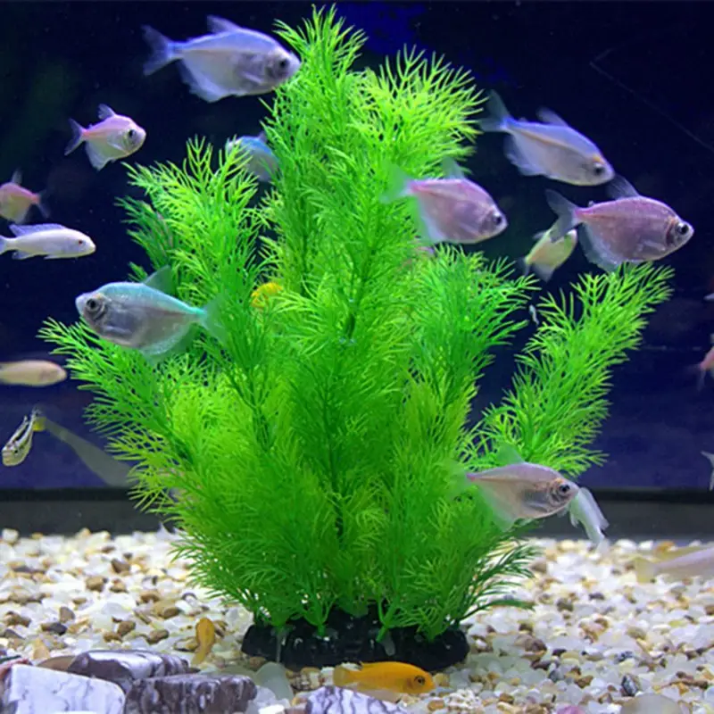 Aquarium Plant Substrate - Artificial Aquarium Decor Plants Underwater Water