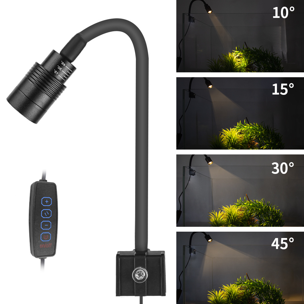 Aquarium Plant Light - LED Clip-On Fish Tank Light Small