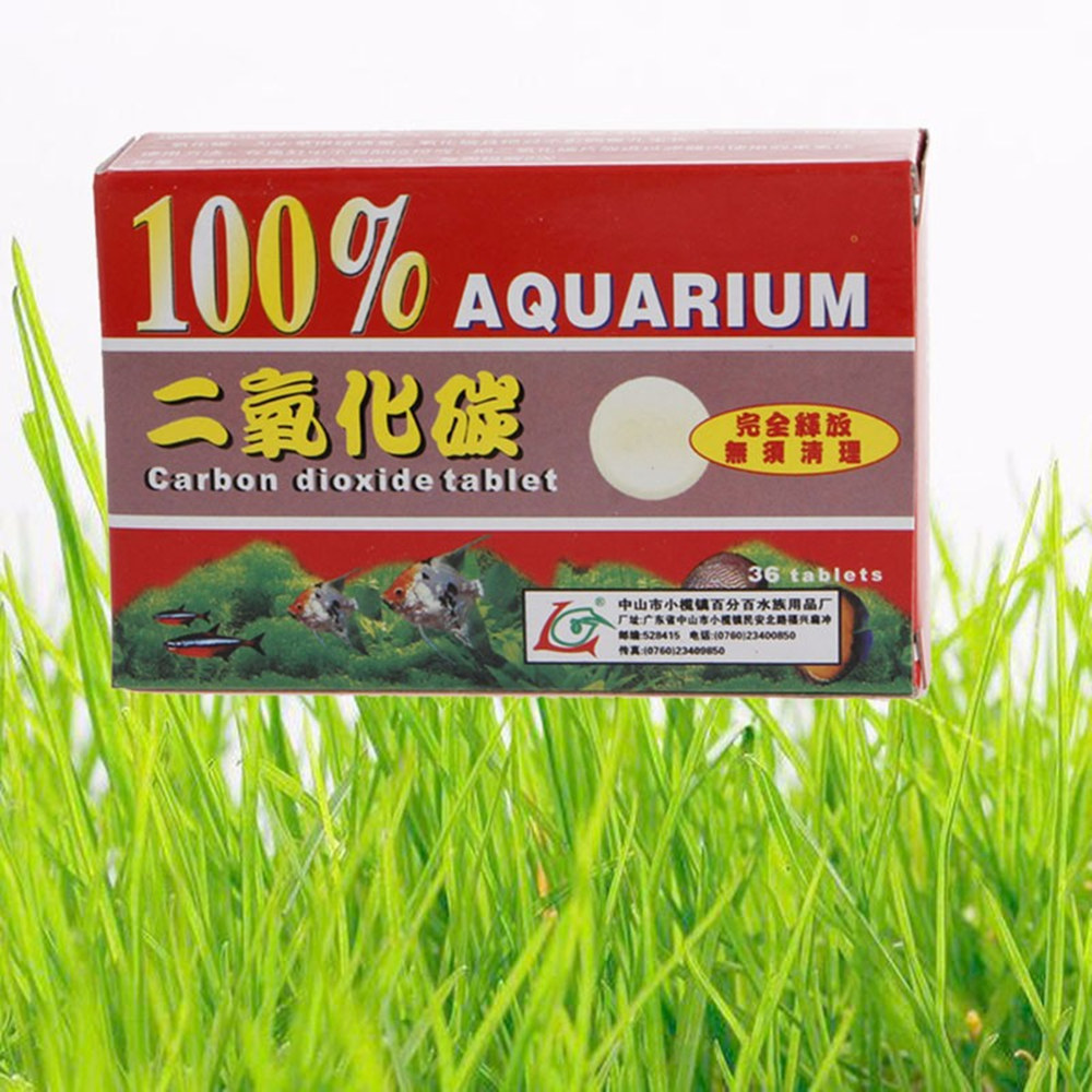 Aquarium Liquid Carbon - 36pcs/Box CO2 Tablet Carbon Dioxide Diffuser