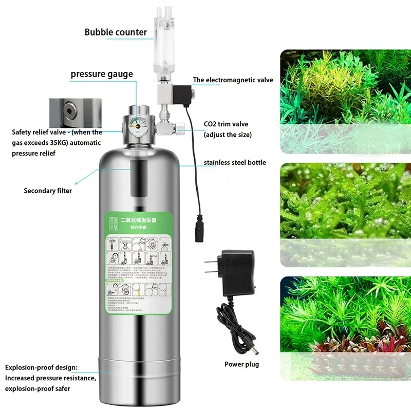 2L Double Aquarium CO2 Generat - Aquarium Liquid Carbon review and price