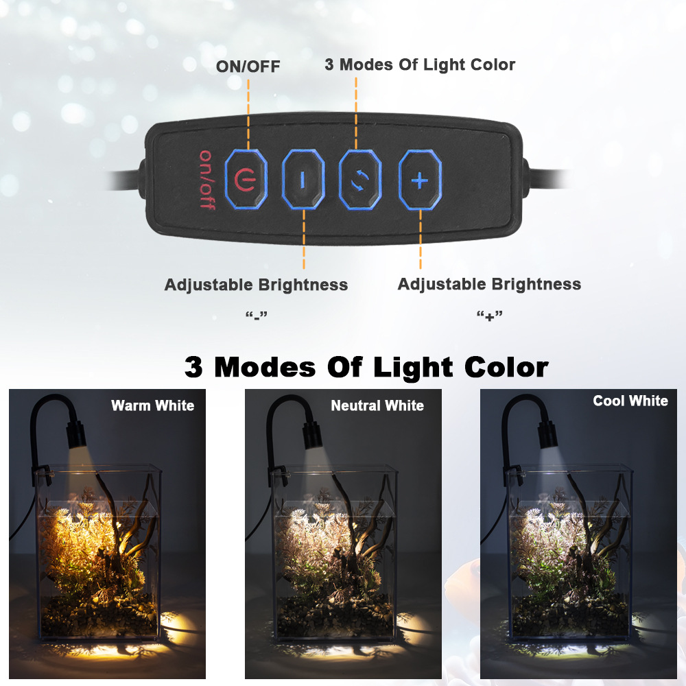 LED Clip-On Fish Tank Light Sm - Aquarium Plant Light review and price
