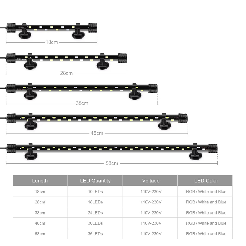 220V Strip Aquarium Light LED  - Aquarium Plant Light review and price