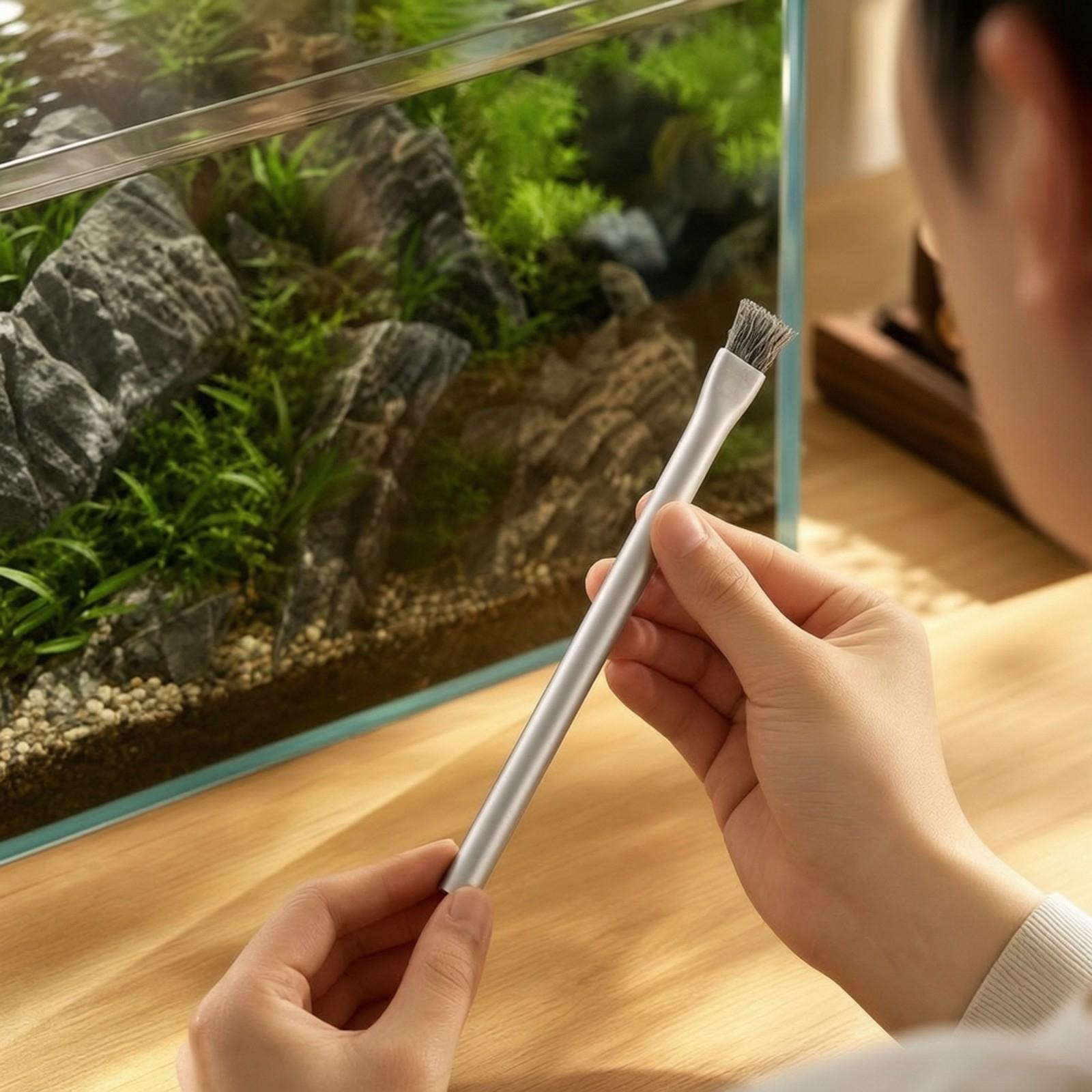 Fish Tank Algae Brush Stainles - Aquarium Driftwood review and price